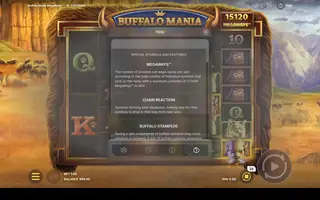 Buffalo Mania Megaways – Game rules