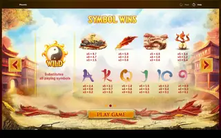 Phoenix – Paytable