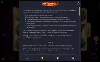 Wild Coin Gold – Game rules