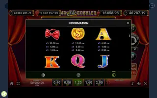 Wild Fortune – Paytable