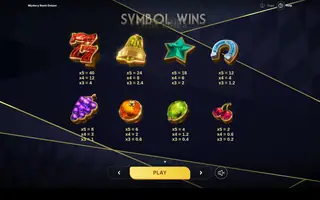 Mystery Reels Deluxe – Paytable