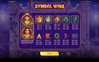 The Wild Kiss – Paytable