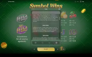 777 Super Strike – Game rules
