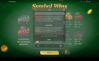 777 Super Strike – Game rules