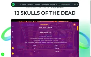 12 Skulls of the Dead – Paytable