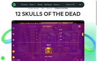 12 Skulls of the Dead – Paytable