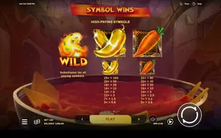 Hot Hot Chilli Pot – Paytable