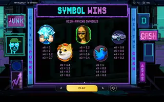 NFT Megaways – Paytable