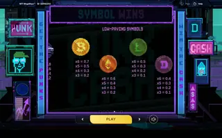 NFT Megaways – Paytable