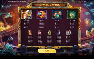Treasure Mine Power Reels – Paytable