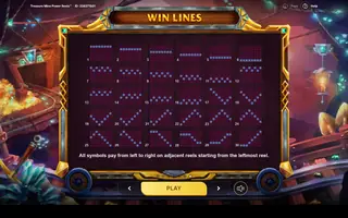 Treasure Mine Power Reels – Game rules
