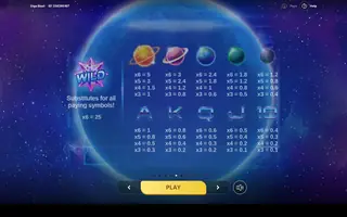 Giga Blast – Paytable