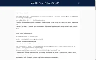 Mae Do Ouro: Golden Spirit – Game rules