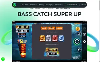 Bass Catch SUPER UP – Paytable