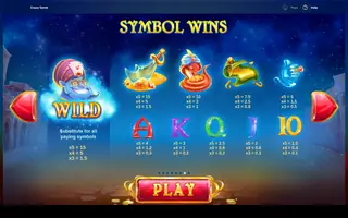 Crazy Genie – Paytable