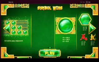 Mega Jade – Paytable
