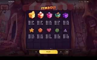 Sugar Monster – Paytable