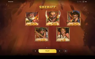 Bounty Raid – Paytable