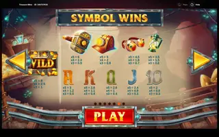 Treasure Mine – Paytable