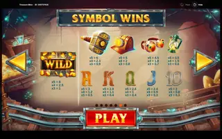Treasure Mine – Paytable