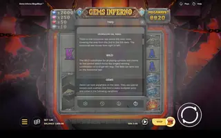 Gems Inferno Megaways – Game rules