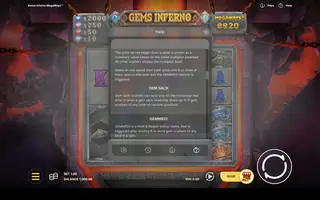 Gems Inferno Megaways – Game rules