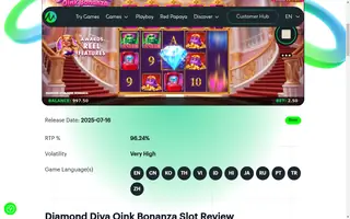 Diamond Diva Oink Bonanza – Base game