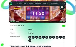 Diamond Diva Oink Bonanza – Winning spin