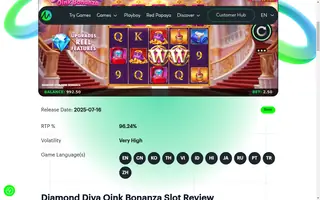 Diamond Diva Oink Bonanza – Feature in play