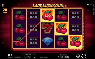 Lady Lucky Gun – Winning spin