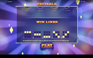 Mega Rise – Paytable