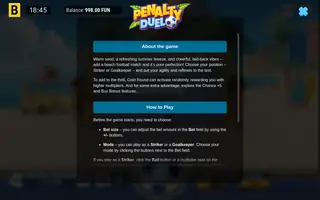 Penalty Duel – Game rules