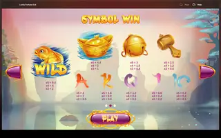 Lucky Fortune Cat – Paytable