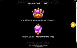 Kings of Crystals III POWER COMBO: King Millions – Game rules