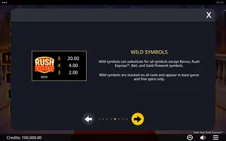 New Year Rush Express – Paytable