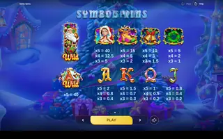 Santa Spins – Paytable