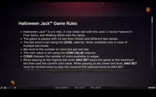 Halloween Jack – Game rules