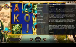 Golden Wheels of Egypt – Game rules
