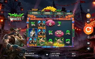 Zombie Wheel – Feature in play