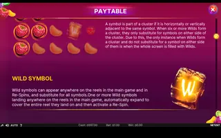 Berryburst – Paytable