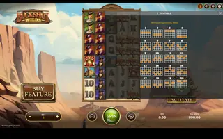 Buckshot Wilds – Paytable