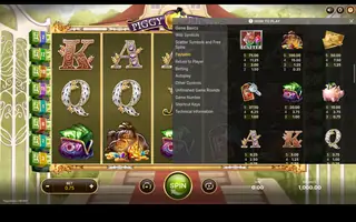 Piggy Riches – Paytable
