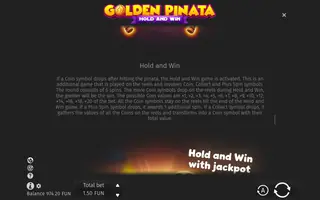 Golden Pinata Hold and Win – Game rules