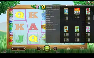Flowers – Paytable