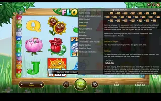 Flowers – Paytable