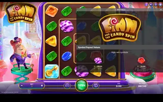 Finn and the Candy Spin – Paytable