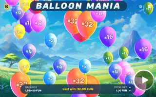 Balloon Mania – Winning spin