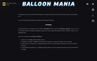 Balloon Mania – Game rules