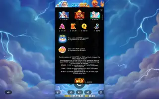Zeus vs Hades POP – Paytable