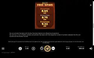 Serengeti Kings – Bonus buy